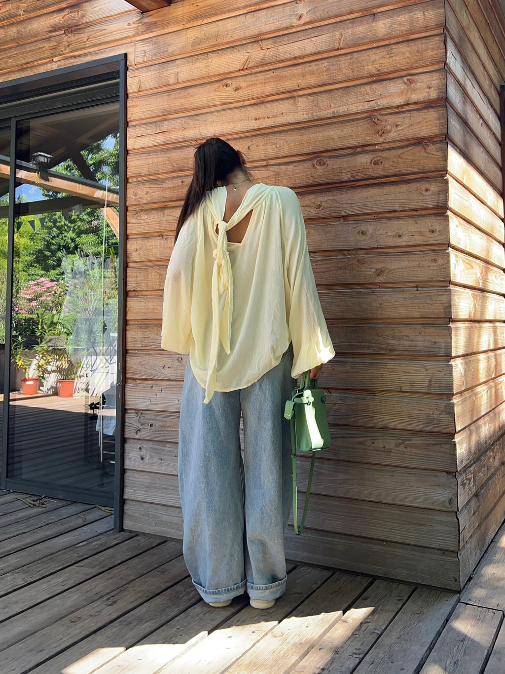 Blouse Marie jaune dos