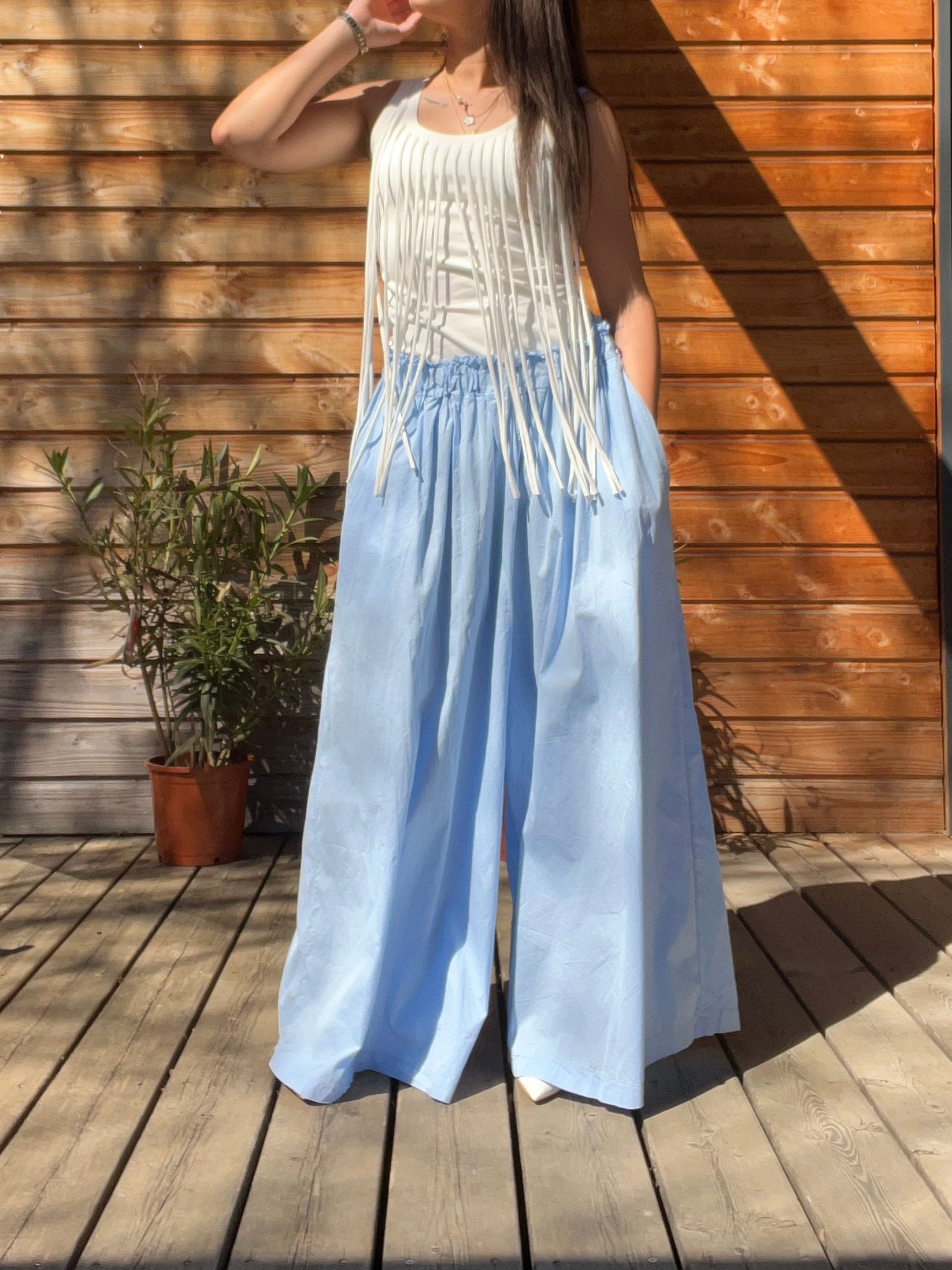 Pantalon Mia bleu ciel 